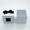 White Square Jewelry Box With Bow Jewlery Box Factory KALI (2)
