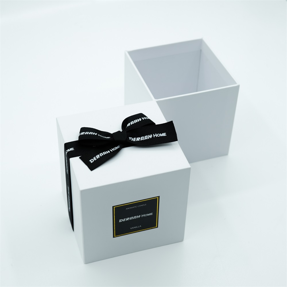 White Square Jewelry Box With Bow Jewlery Box Factory KALI