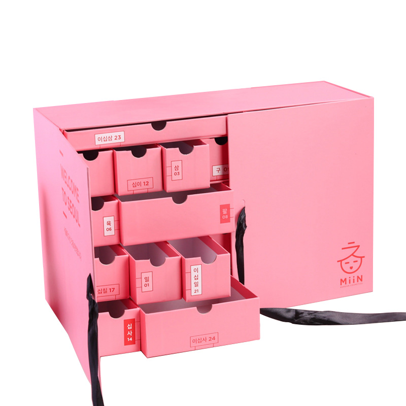 Wholesale Pink Advent Calendar Lucky Gift Box China Box Packaging Man (3)
