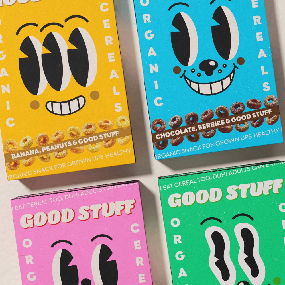 Custom Good Stuff Cereal Packaging