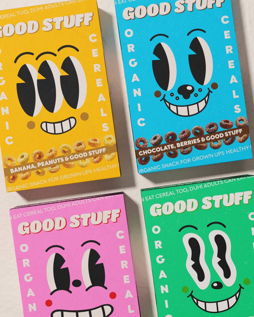 Custom Good Stuff Cereal Packaging