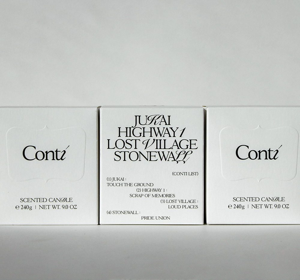 Custom CONTI Candle Packaging