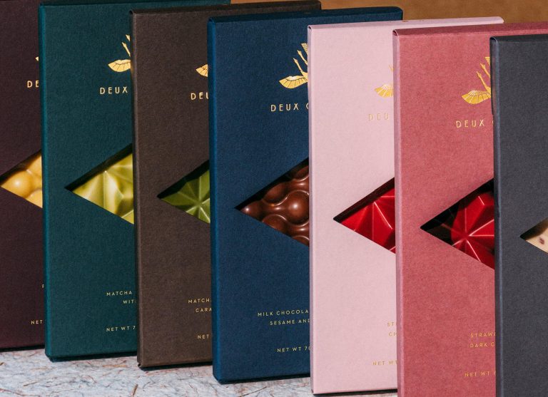 Custom Deux Cranes Chocolate Packaging