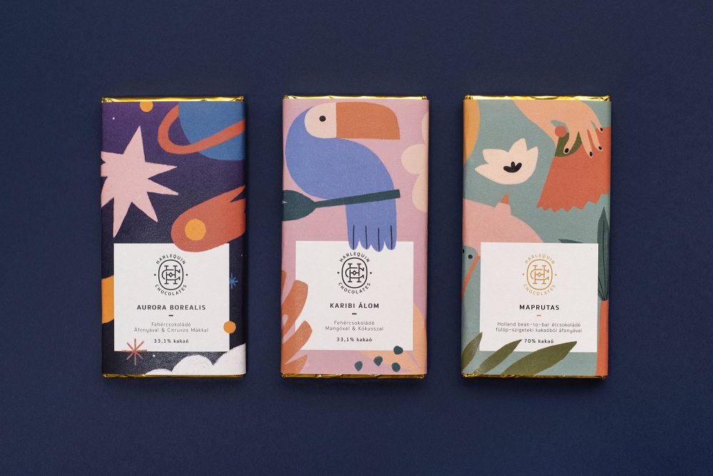 Custom Harlequin Chocolate Packaging