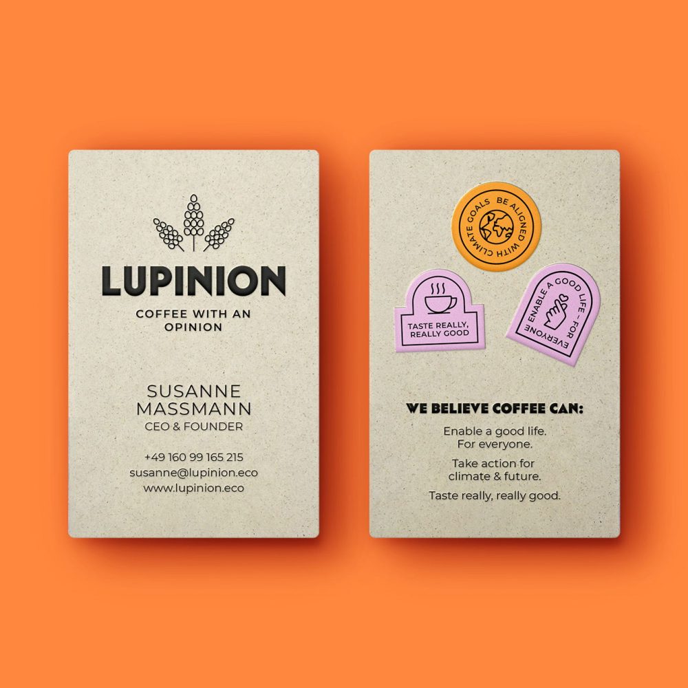 Custom Lupinion Coffee Packaging