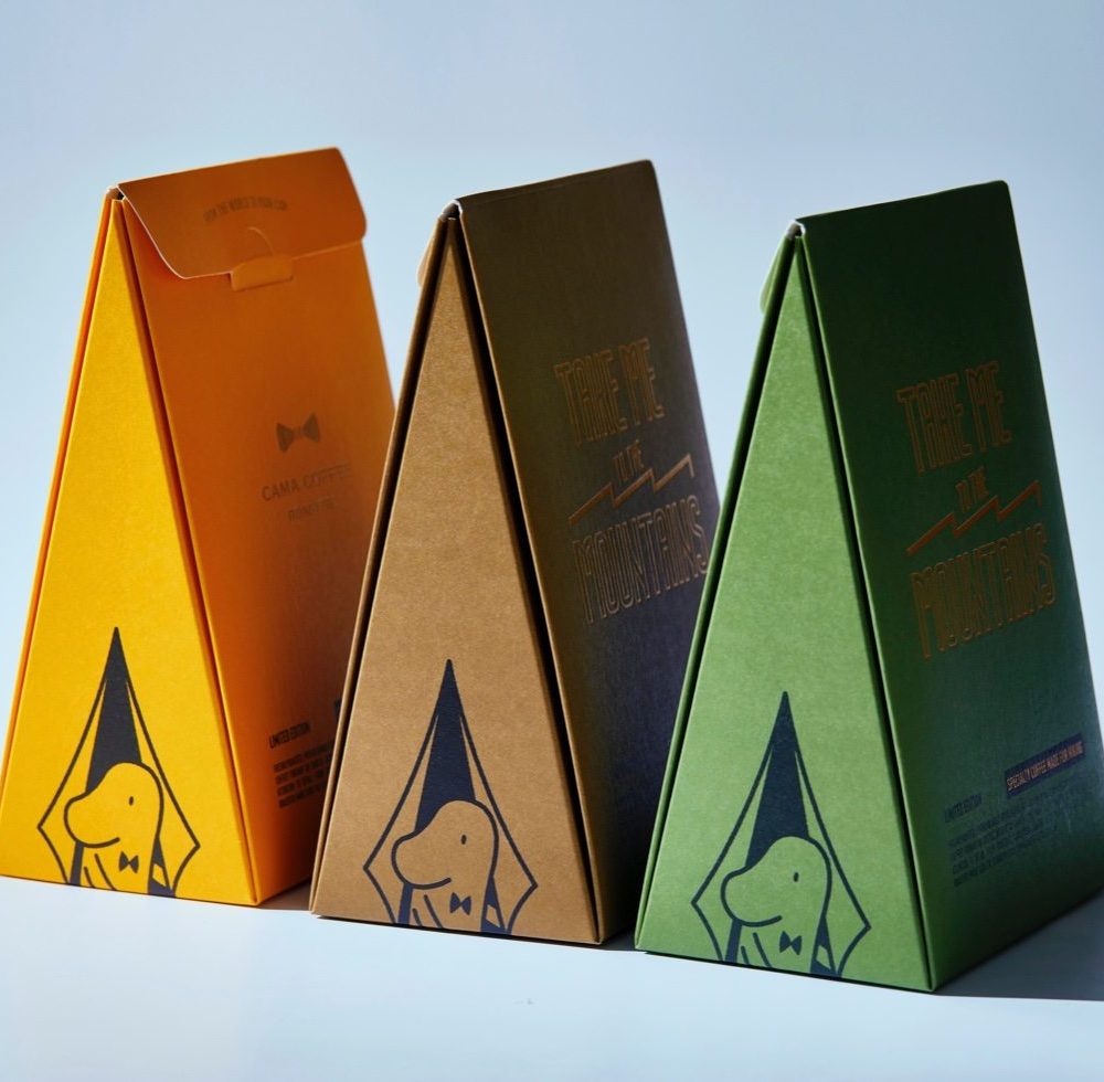 Custom Triangle Coffee Packaging