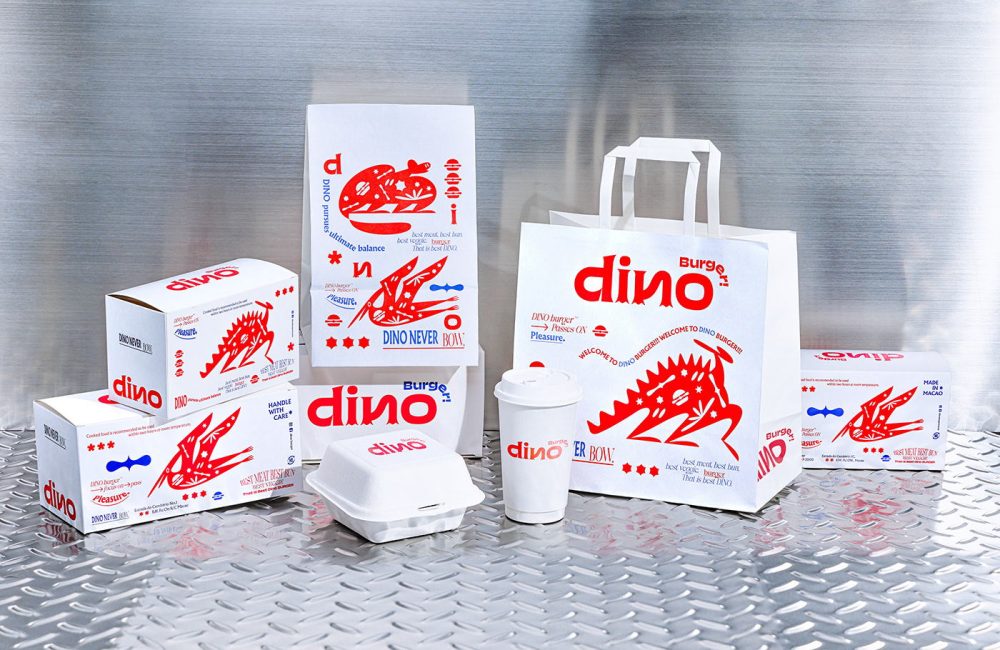 Custom Dino Burgers Packaging