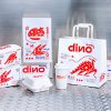 Custom Dino Burgers Packaging