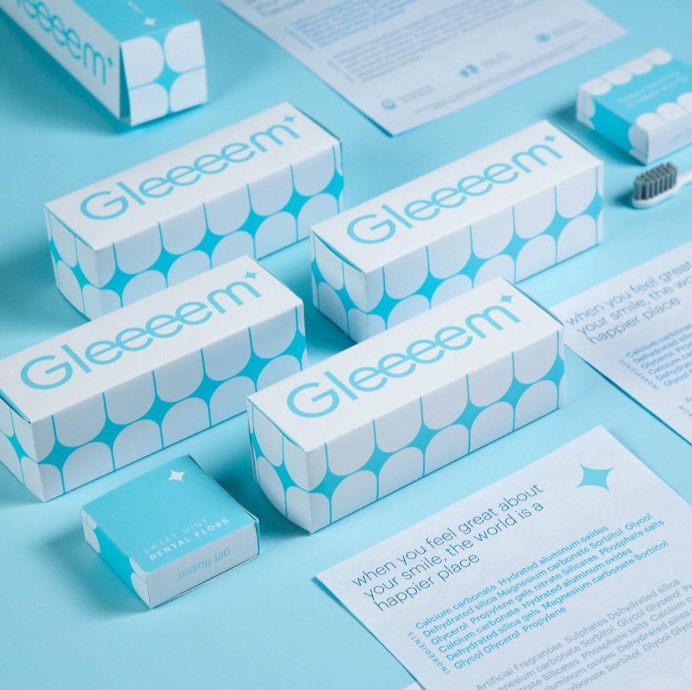 Custom Gleeeem Toothpaste Packaging