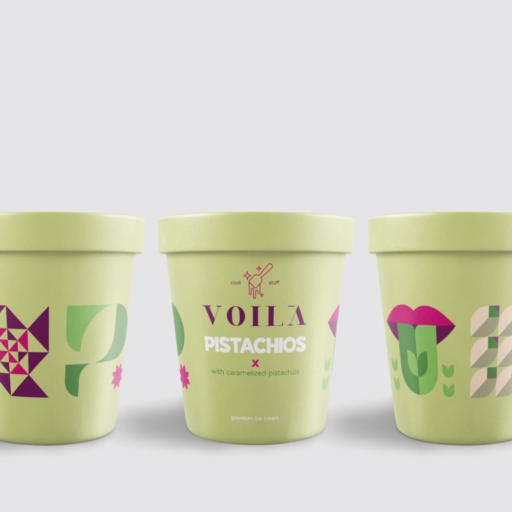 Custom Voilà Ice Cream Packaging