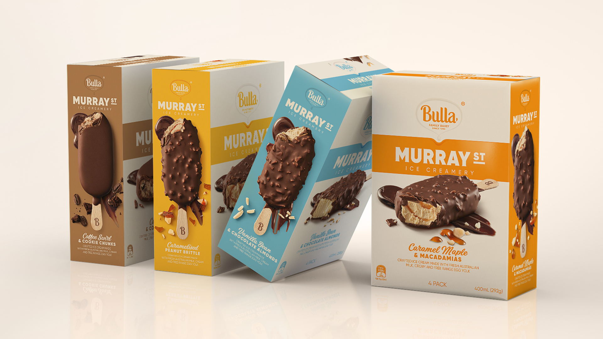 Custom Bulla Ice Cream Packaging