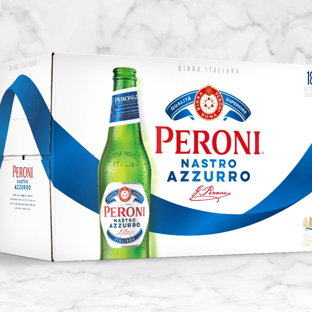 Peroni Nastro Azzurro Global Packaging Redesign by Outlaw