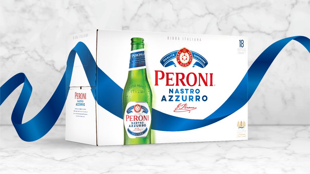 Peroni Nastro Azzurro Global Packaging Redesign by Outlaw