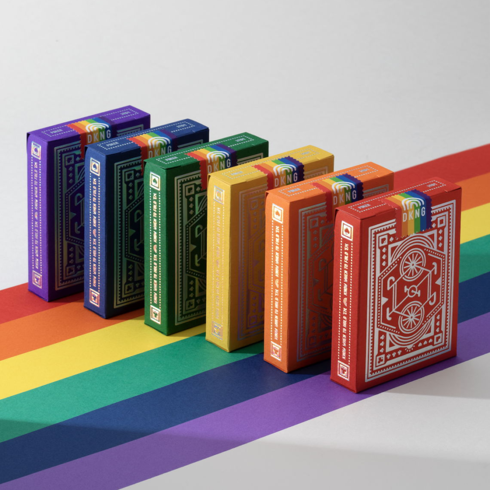 Custom Rainbow Poker Packaging