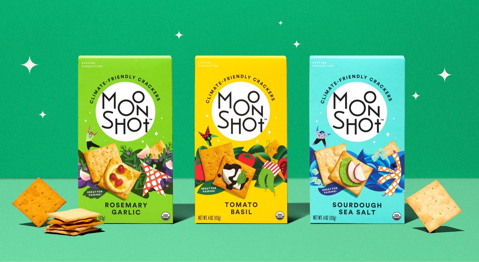 Custom Moonshot Snack Packaging