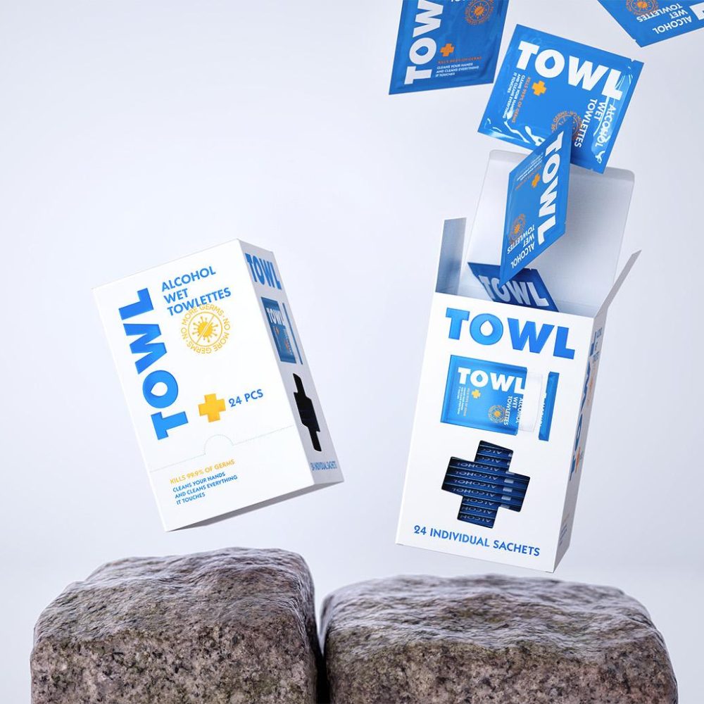 Custom TOWL Wipes Packaging