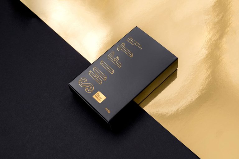 What role does light and dark contrast play in packaging design?