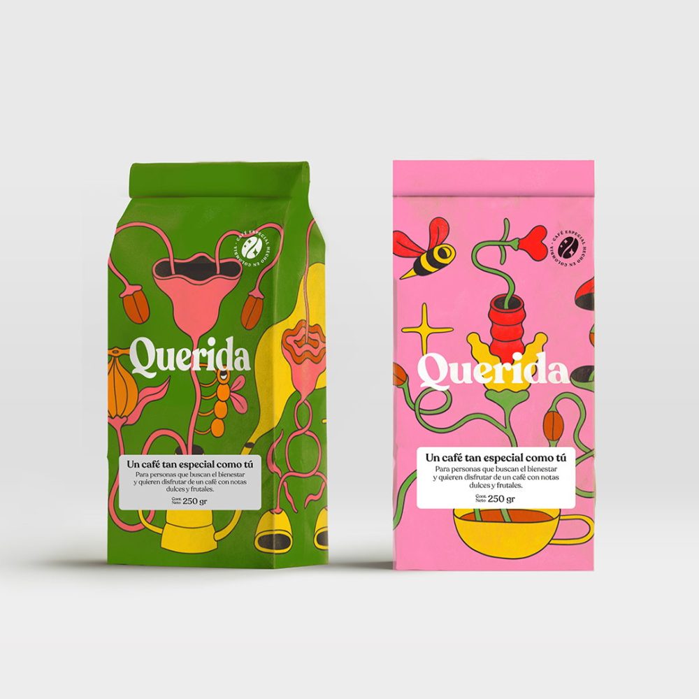 Custom Querida Coffee Packaging