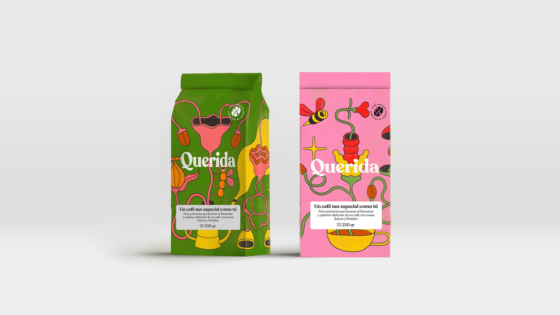 Custom Querida Coffee Packaging