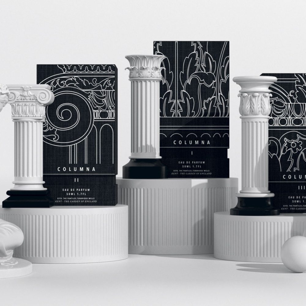 Custom Column Fragrance Packaging