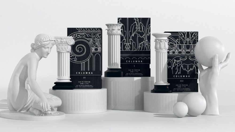 Custom Column Fragrance Packaging