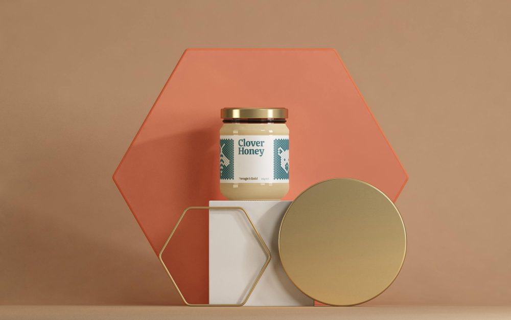 Custom Gold Honey Packaging