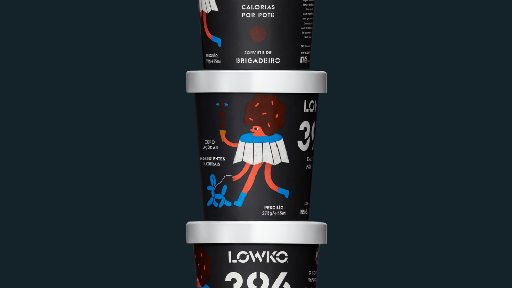 Custom LOWKO Ice Cream Packaging