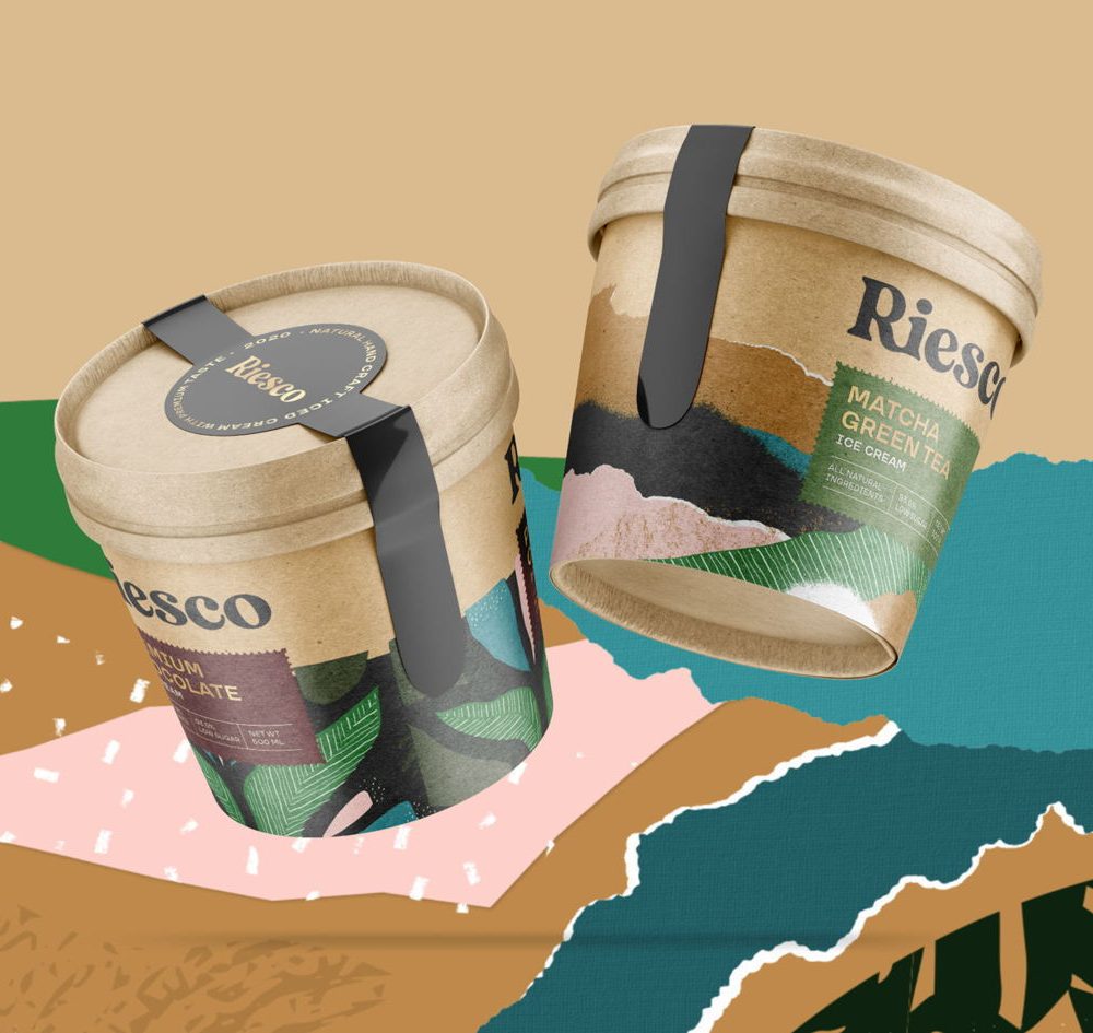 Custom Riesco Ice Cream Packaging