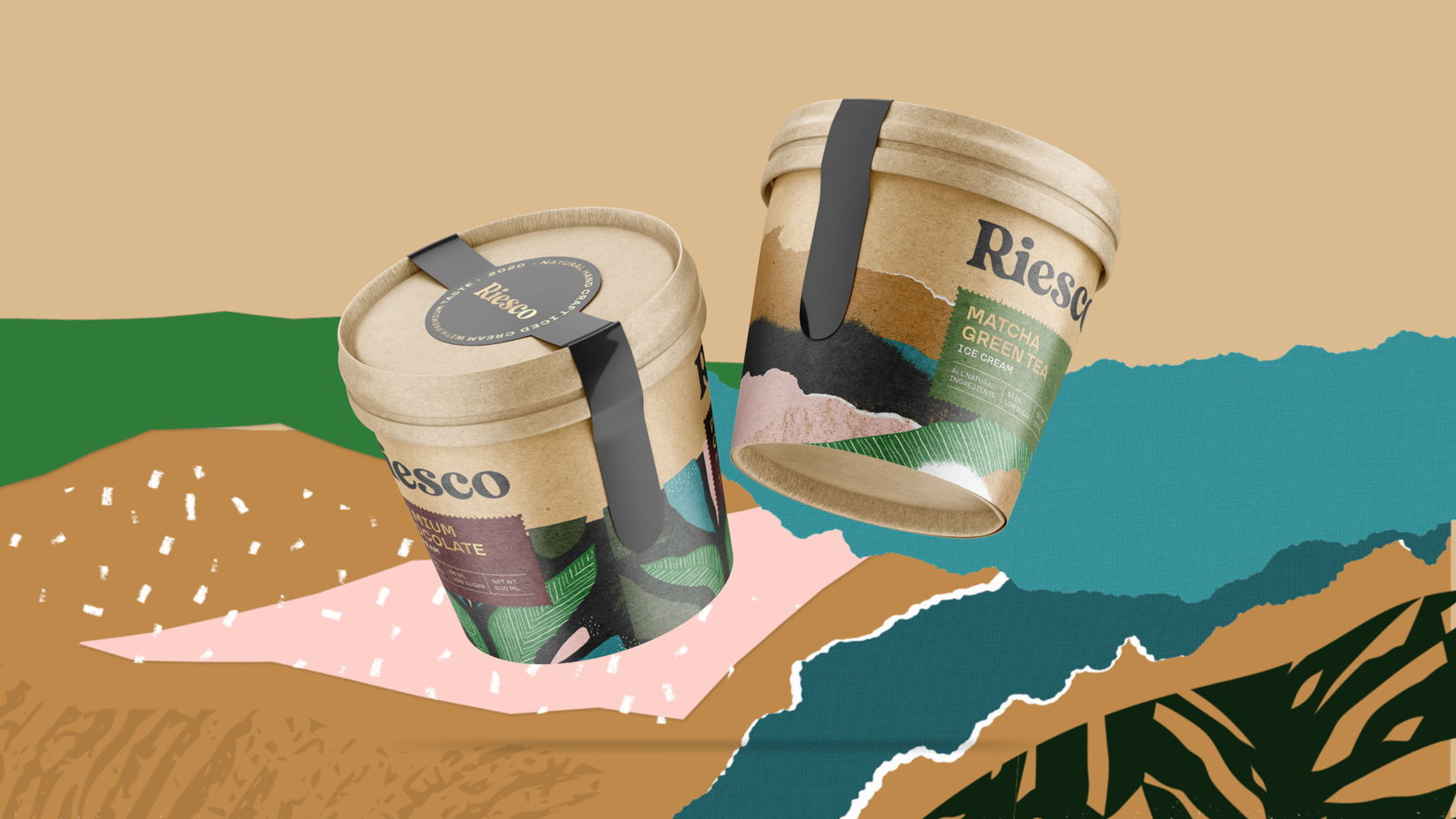 Custom Riesco Ice Cream Packaging