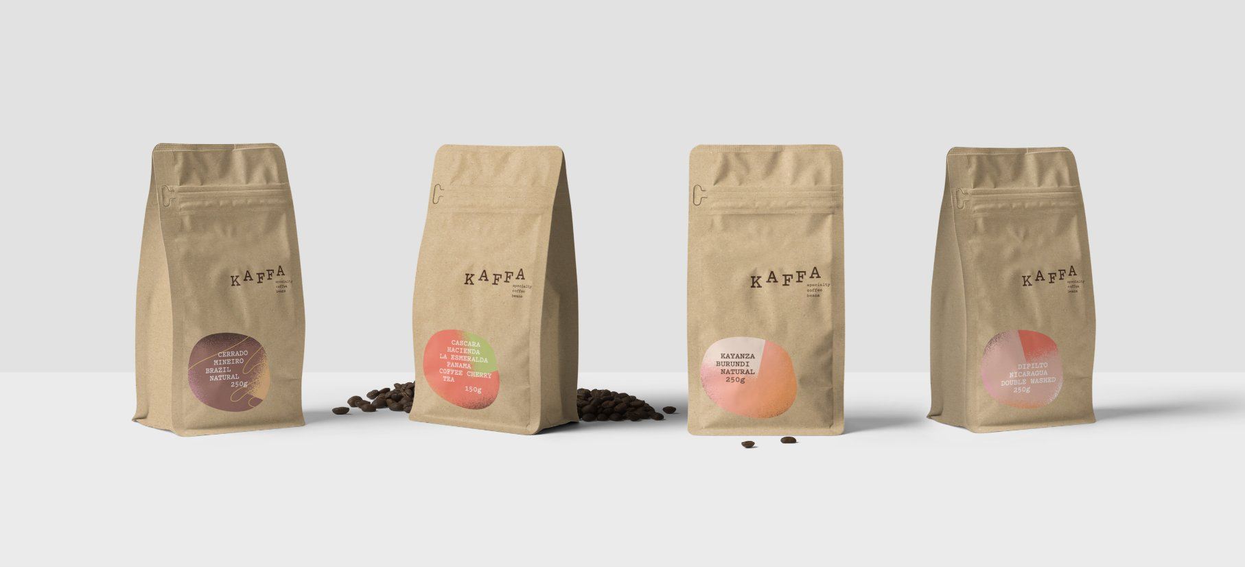 Custom Kaffa Coffee Packaging