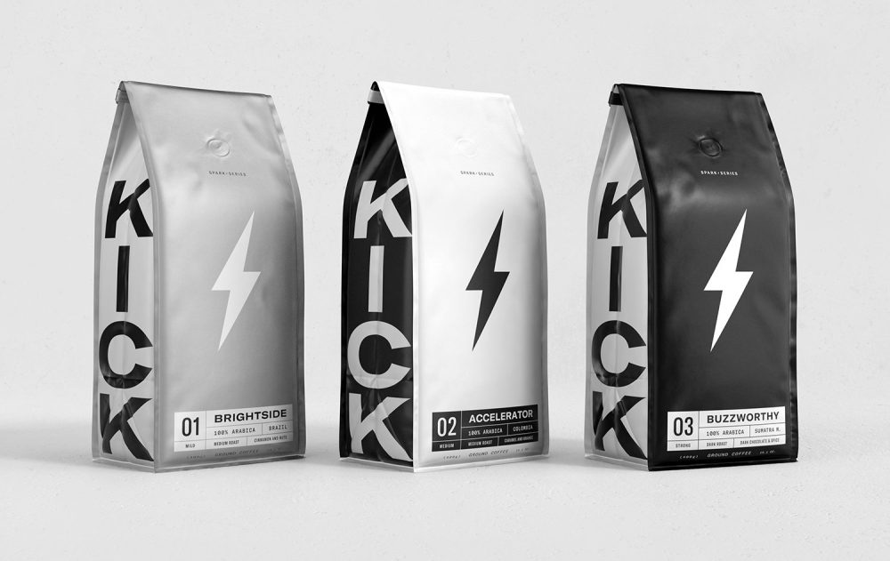 Custom Kick-Start Coffee Packaging