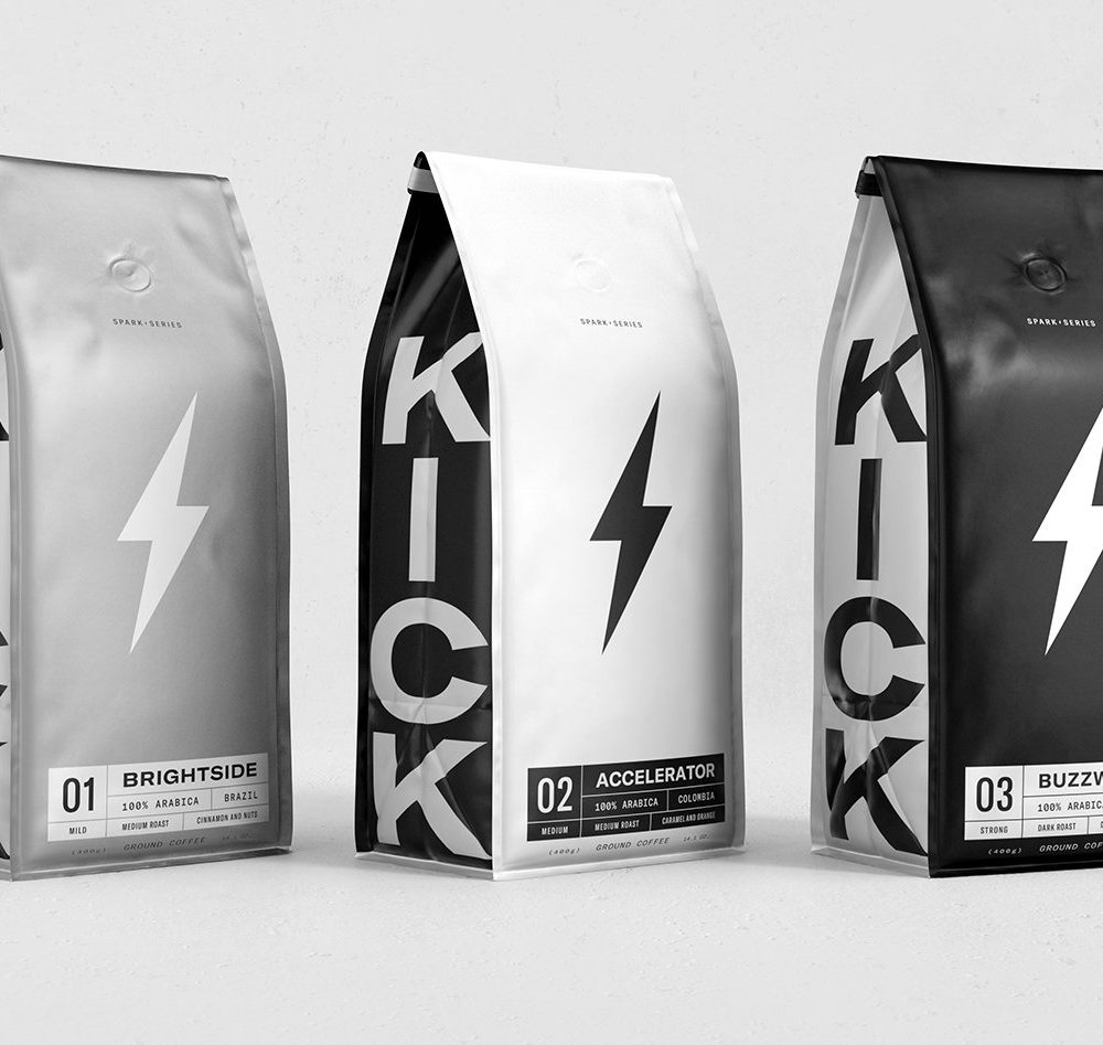 Custom Kick-Start Coffee Packaging