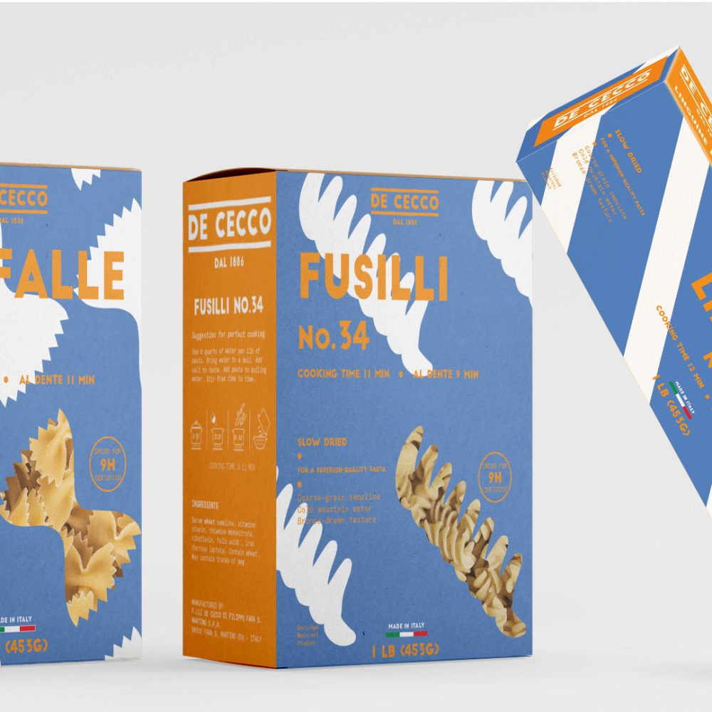 Custom Kupferman Pasta Packaging